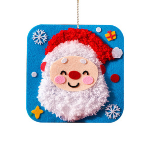 Écologique Non-tissé Père Noël Filetage Dessin Cadeau <span class=keywords><strong>De</strong></span> Noël pour Enfants À La Main BRICOLAGE Matériel Jouets Petits Cadeaux - Product Image 3