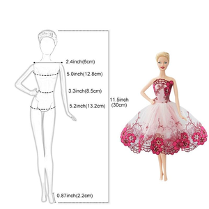 Vestido de Princesa DIY para Regalo de Cumpleaños, Vestido de Novia con Bordado de Encaje, Disfraz - Product Image 3