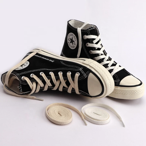Cordones de zapatos planos NK <span class=keywords><strong>SB</strong></span> Dunks AF de 8mm de alta calidad, zapatillas de deporte de lona, color blanco, de repuesto, de algodón, sin encerar - Product Image 3
