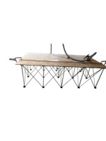 Table de travail multifonctionnelle pour le travail du bois, en alliage d'aluminium, avec pieds araignées pliables, banc de travail télescopique, console rétractable