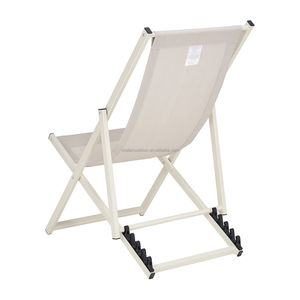 Chaise de jardin pliable chaise longue <span class=keywords><strong>en</strong></span> <span class=keywords><strong>aluminium</strong></span> chaise longue d'extérieur chaise pliante salon pont économiser de l'espace chaises pour plage jardin patio - Product Image 4