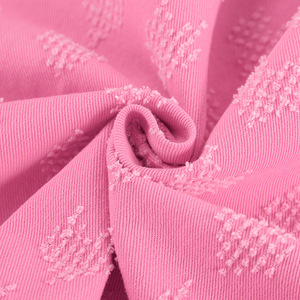 Jacquard di lusso 2024 estate nuovo abbigliamento da donna pendolarismo da ufficio in cotone <span class=keywords><strong>rosa</strong></span> mezza manica Top corto e <span class=keywords><strong>pantaloncini</strong></span> da donna - Product Image 6