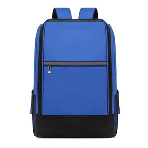 Sac à dos de service grande capacité avec impression de logo, fermeture éclair bleue et orange, sac à bandoulière pour outils de réparation - Product Image 5