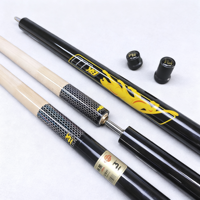 Tongkat Biliar Model BK3 Kualitas Tinggi Pasokan Grosir, Desain Terpisah 1/2, Ujung Tahan Aus 13mm, Grosir Tongkat Biliar