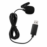 Microphone cravate filaire USB mini OEM pour enregistrement vocal sur ordinateur, suppression du bruit, microphone à condensateur pour ordinateur portable et tablette