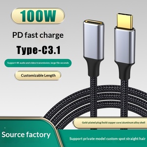 USB <span class=keywords><strong>C</strong></span> EXTENSION CABL, USB <span class=keywords><strong>C</strong></span> Extender CORD ตัวผู้ไปยังตัวเมีย3.1 USB - Product Image 3