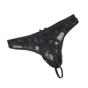 Sous-vêtements en dentelle pour hommes, lingerie sexy transparente, légers, taille basse, <span class=keywords><strong>string</strong></span> - Product Image 2