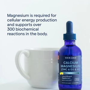 Gotas líquidas orales de glicinato de magnesio de etiqueta privada OEM/ODM para adultos: alivio del estrés y soporte para dormir - Product Image 3