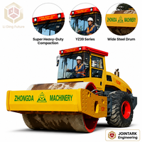 Compacteur de vallons à grande capacité ZHONGDA MACHINERY YZZT39 à haute compression, 280KW, force de compactage 930KN, avec pompe et engrenages