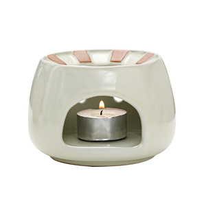 Juego de mini estufa de cerámica con calentamiento por vela, porcelana redonda resistente al calor para uso doméstico, accesorios para té Kung Fu - Product Image 5