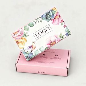 Colorful Corrugated Shipping <b>Box</b> for E-commerce Self-Sealing Magnet Fold Design for Cosmetic <b>Clothes</b> Wigs Underwear Gifts - Product Image 2