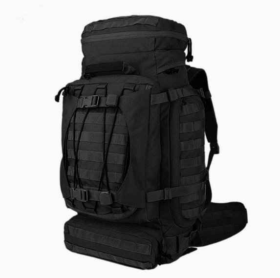 Outdoor Tactical Backpack Large Capacity Multi Pocket Compartment MOLLE System Breathable Back Pad for Hiking Camping Travel