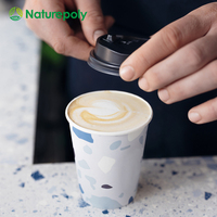 Gobelets en papier compostables à paroi simple, blancs, avec revêtement aqueux, certifiés BPI, taille personnalisée, pour les cafés, vente en gros