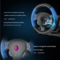 Contrôleur de volant de voiture multifonction sans fil universel 4 en 1 pour jeux P3/p4/pc/android