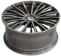Rueda de Aleación para Automóvil de Pasajeros REW de 20 Pulgadas, 8.5J 10J, PCD 5x112-120, 5 Orificios, Llanta Deportiva, Plateado Pulido Brillante
