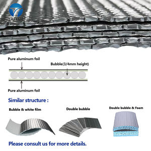 Индивидуальная теплоизоляция из пузырчатой фольги с отражающим слоем, алюминиевый теплоизоляционный материал, лучшая энергоэффективность - Product Image 2