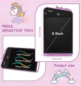 Tableau d'écriture en plastique LCD 10 pouces, thème dinosaure et licorne pour enfants, jouet cadeau d'anniversaire et de Noël pour les enfants de 3 <span class=keywords><strong>à</strong></span> 8 ans, unisexe - Product Image 2