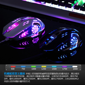 Ratón mecánico para juegos con cable, 6 botones, óptico USB para portátiles Cf Lol - Product Image 2
