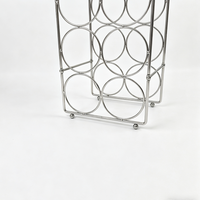Porte-bouteilles en fil d'acier inoxydable pour comptoir, organisateur de bouteilles pour armoire de cuisine, table à manger