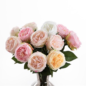 ดอกกุหลาบประดิษฐ์ CallaFloral ก้านเดี่ยว โพลีเอสเตอร์ สำหรับตกแต่งงานแต่งงานในร่ม สีชมพูอ่อน สีขาวนม สีเหลือง สีแชมเปญ สีม่วง - Product Image 5