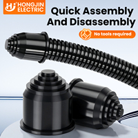 Bouchon flexible en EPDM/PA Nylon pour conduit ondulé en PA Série AD, étanche à l'eau et à la poussière IP68