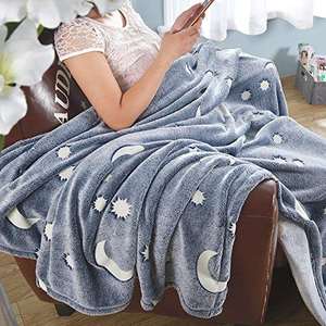 Wholesale Fleece <strong>Blanket</strong> <strong>Hooded</strong> Printed Soft Polyester Fuzzy Plush Kids Magic unicorn Glow in the Dark <strong>Blanket</strong> - Product Image 3