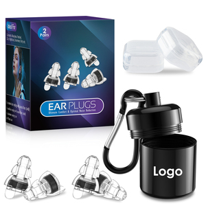 จุกอุดหูสำหรับฟังเพลง 24 เดซิเบล ใช้ซ้ำได้ กันเสียง ป้องกันเสียงรบกวน ซิลิโคนนุ่ม กันน้ำ ลดเสียงรบกวน จุกอุดหูซิลิโคนเพื่อความปลอดภัยสำหรับคอนเสิร์ต - Product Image 6