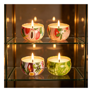 Kits de fabrication de bougies pour cadeaux de mariage, emballage élégant en métal, formule de soja parfumée, sélection de souvenirs de réception, édition de luxe - Product Image 2