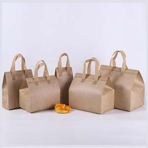 Sacs isothermes personnalisés écologiques jetables en non-tissé avec feuille d'aluminium, vierges, pour emballage alimentaire à emporter et livraison isotherme - Product Image 2