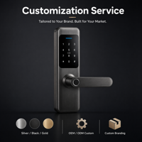 Cerradura Inteligente Inalámbrica Aiso Sierra Dura de Aleación de Aluminio, Cerradura Electrónica Inteligente con Tarjeta, Sin Llave, Tuya Digital Smart Cloud Wood