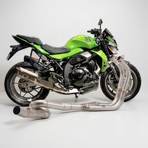 Nuevo sistema de escape completo original para motocicleta <span class=keywords><strong>Kawasaki</strong></span> Z400 Ninja <span class=keywords><strong>400</strong></span>, tubo de conexió<span class=keywords><strong>n</strong></span> delantero de 51 mm, silenciador deslizante - Product Image 2