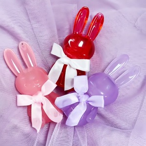 Porte-clés tendance en forme de lapin mignon pour tube de brillant à lèvres, flacon d'huile à lèvres, contenant de gloss, emballage cosmétique multi-tailles, logo personnalisé - Product Image 1