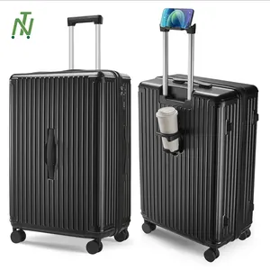 Commercio all'ingrosso della fabbrica valigia di viaggio 3 pezzi trolley Pc set bagagli unisex bagaglio a mano di grande capacità con ruote