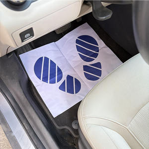 غطاء مقعد السيارة 5 في 1 مصبوب بالحقن البلاستيكي، مقاوم للماء والغبار، للاستخدام مرة واحدة، طقم شامل يناسب المقعد وعجلة القيادة وسجادة التروس وفرامل اليد - Product Image 4