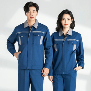 Combinaison <span class=keywords><strong>de</strong></span> <span class=keywords><strong>travail</strong></span> à manches longues pour hommes et femmes, veste uniforme personnalisée, résistante à l'usure et aux taches, avec poches pour outils. - Product Image 6