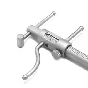 Staffa professionale in acciaio ortodontico dentale con indicatore manuale regolabile in altezza del localizzatore di posizionamento staffa di misurazione mobile - Product Image 5