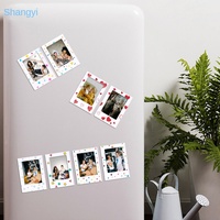 Set Bingkai Foto Plastik Magnetik Mini DIY Kreatif 3-Inci, Cetak UV Warna-Warni Lucu, Bingkai Foto instax Grosir Kustom