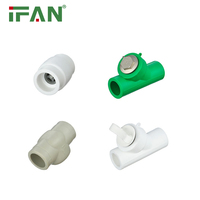 IFAN usine PPR raccords de plomberie filtre avec double bouchon d'oreille filtre avec bouchon en laiton filtre en forme de Y PPR raccords de tuyauterie d'eau
