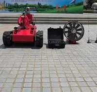 Robot de lutte contre l'incendie électrique antidéflagrant à quatre roues motrices