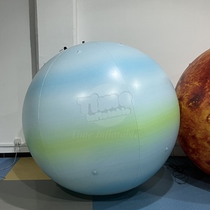 Globo Gigante Inflable de 2m 3m de PVC y Tela Oxford, Resistente a la Intemperie, Impermeable, con Impresión UV, Globo Planetario con Luz LED, Planetas Colgantes - Product Image 5