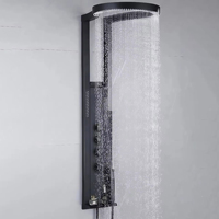 Panneaux de douche muraux en acier inoxydable de haute qualité, colonnes de douche cascade, système de panneaux avec fonction massage