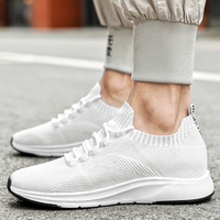 Offre Spéciale chaussures de sport hommes chaussure de course décontracté respirant à lacets rond été maille supérieure baskets