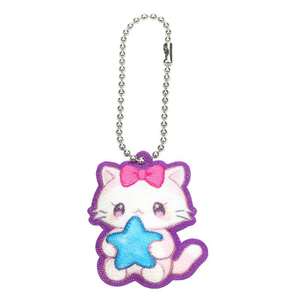 Porte-clés en peluche personnalisable en polyester tissé avec motif de dessin animé pour sacs - Product Image 4