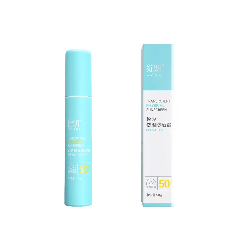 JUYOU Eigenmarke Gesichtshautpflege Schönheit verwendet 50G SPF 50+++ Sonnencreme empfindlich fette Sommer gesichts-Sonnencremes
