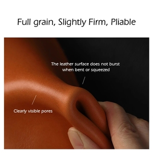 Piel de vacuno curtida vegetalmente, material de <span class=keywords><strong>cuero</strong></span> genuino de grano completo para bricolaje - 12 colores disponibles - Product Image 3