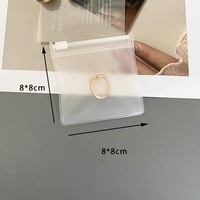 Sacs de scellage de bijoux en plastique imprimés personnalisés avec fermeture magnétique pochettes refermables transparentes