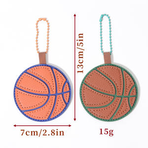 Llavero Versátil con Colgante de Baloncesto de Cuero PU Colorido, Diseño OEM/ODM 2025 - Product Image 2