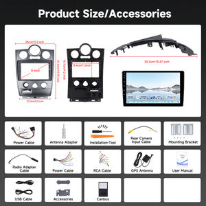 Podofo pour Renault <span class=keywords><strong>Megane</strong></span> 2 Export 2009-2014, autoradio Qualcomm 8 cœurs 9'' <span class=keywords><strong>4</strong></span>+64G, CarPlay/Android Auto sans fil, WiFi 4G, vente en gros - Product Image 6