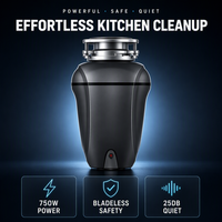 Broyeur de déchets domestique électrique triphasé 1,0 CV en acier inoxydable, classe d'efficacité énergétique, sortie directe du fabricant, certifié PSE