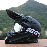 Casco de Motocross Doble Propósito de ABS con Certificación DOT, Visera Solar Extraíble, Gafas/Guantes Gratis, Tallas S/M/L/XL (1300g) para Conducir